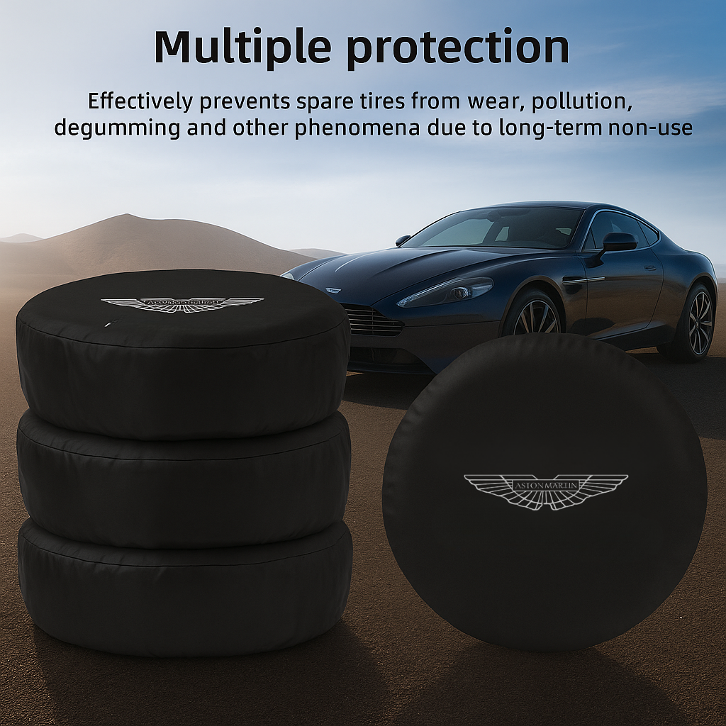Aston Martin Tire Cover – Luxury Waterproof Wheel Protector | British Elegance & Performance Protection