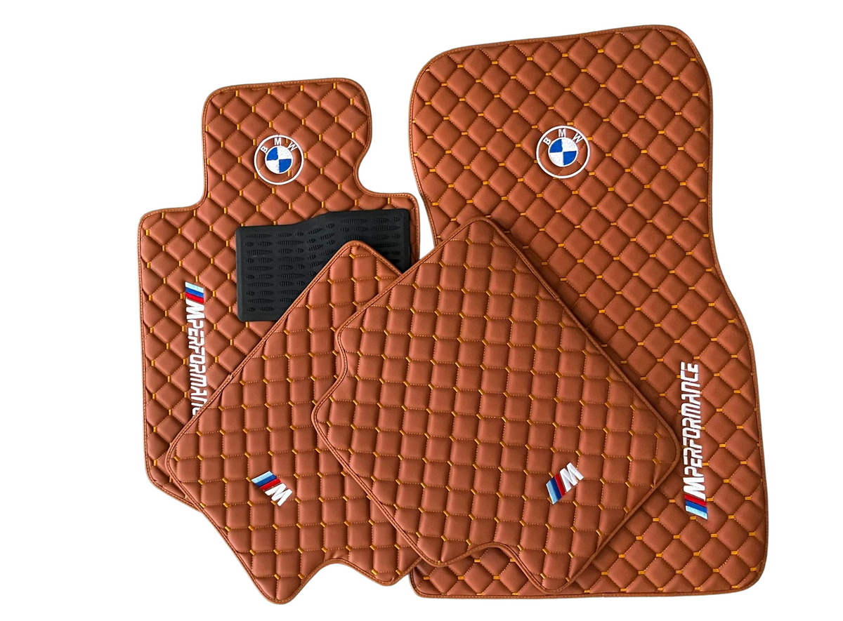 For M850i xDrive M Performance Car Floor Mats Custom fit Leather for all BMW Waterproof Carpet Liner
