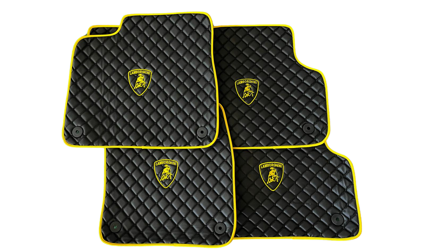 For Lamborghini Car Floor Mats Custom fit Leather for all Lamborghini All Model Waterproof Carpet Liner