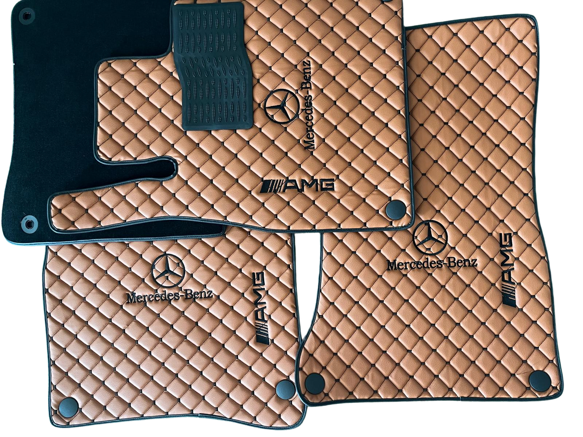 For Mercedes Benz & AMG GLE63 Car Floor Mats Custom fit Leather for all AMG GLE63 Model Waterproof Carpet Liner