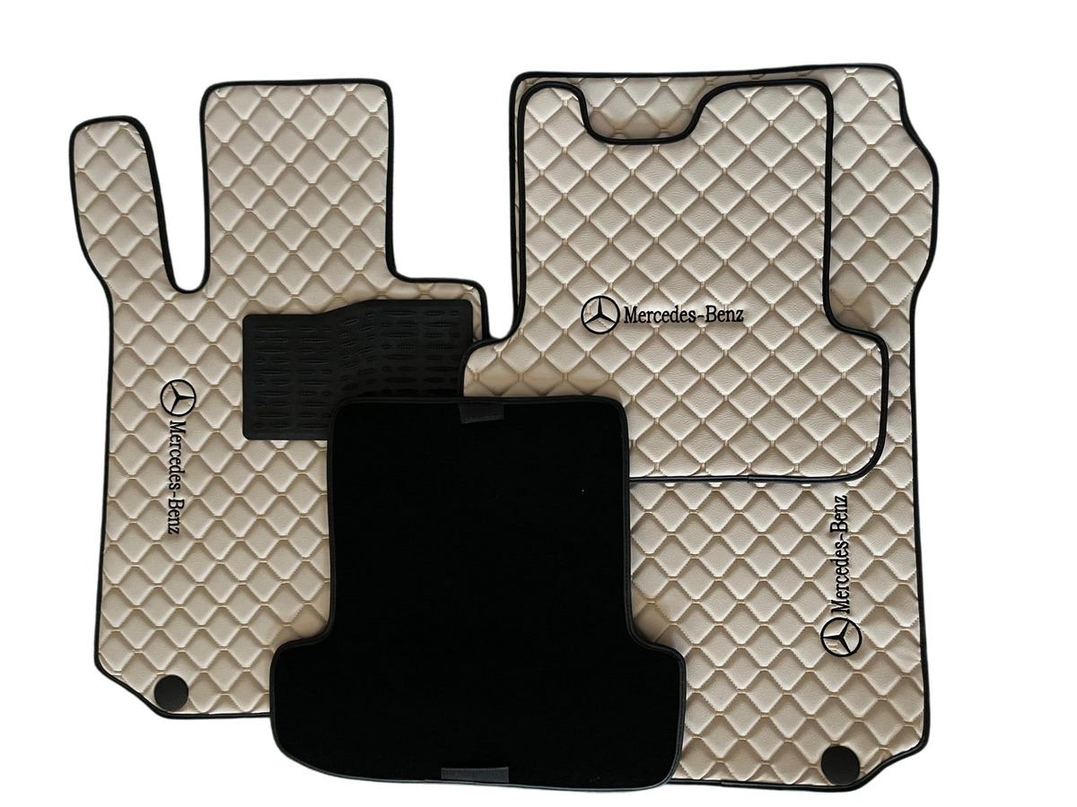 For Mercedes Benz GLE 450 Car Floor Mats Custom fit Leather for all Model Waterproof Carpet Liner