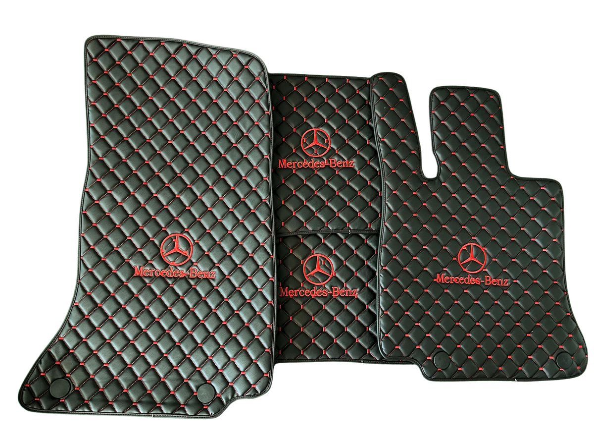 For Mercedes Benz GLE 450 Car Floor Mats Custom fit Leather for all Model Waterproof Carpet Liner