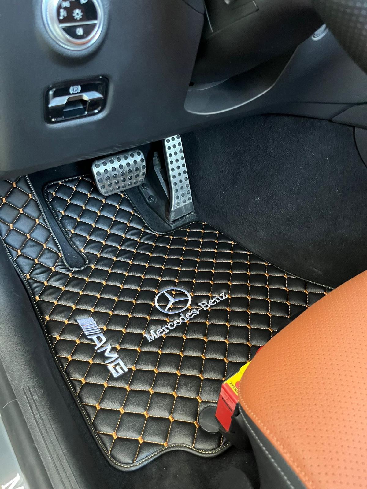 For Mercedes Benz S400 S580 Car Floor Mats Custom fit Leather for all Mercedes Benz Model Waterproof Carpet Liner
