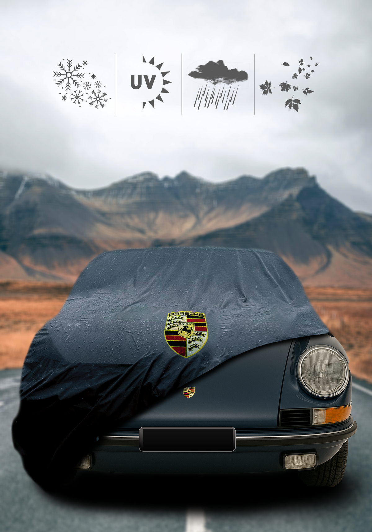 PORSCHE 911 COUPE (G) 1973-1989 Waterproof Car Cover Custom Fit