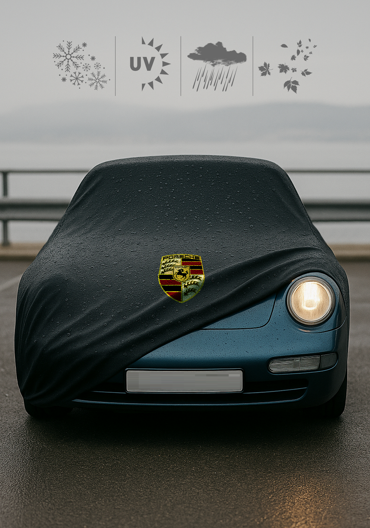 PORSCHE 911 TARGA 993 1996-1997 Waterproof Car Cover Custom Fit