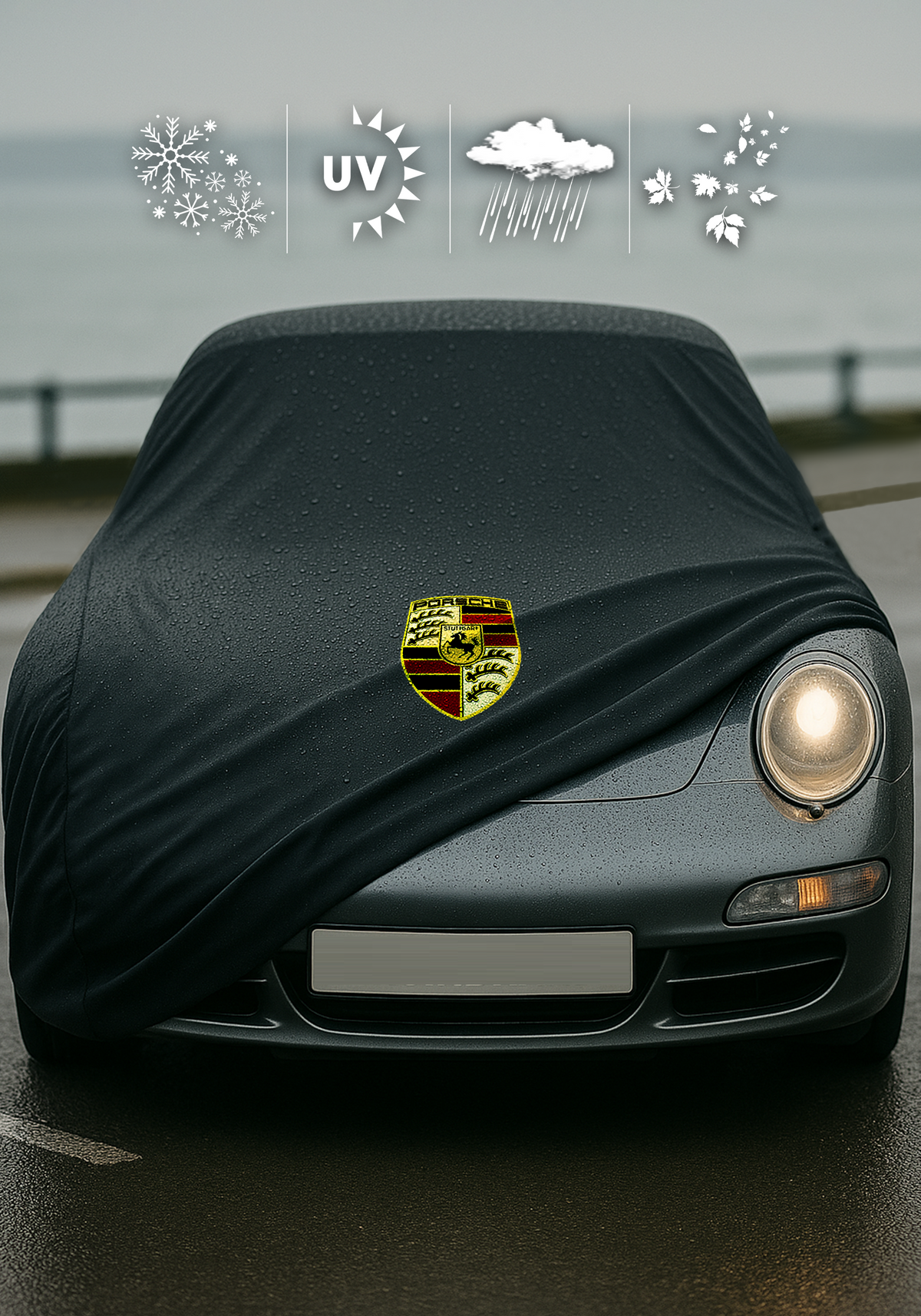 PORSCHE 911 TARGA 996 2002-2005 Waterproof Car Cover Custom Fit