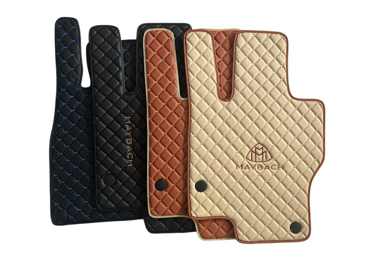 For Maybach EQS 680 Car Floor Mats Custom fit Leather for all Model Waterproof Carpet Liner