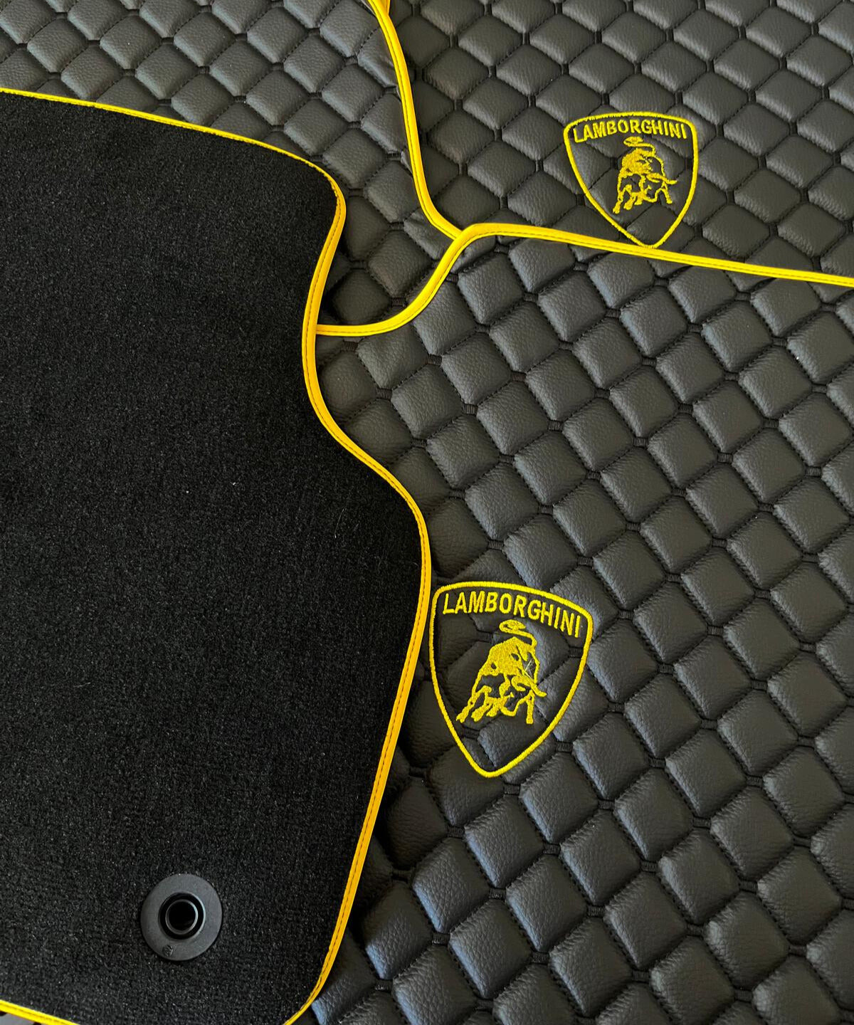For Lamborghini Car Floor Mats Custom fit Leather for all Lamborghini All Model Waterproof Carpet Liner
