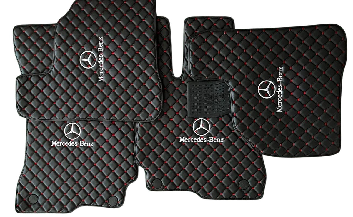 For Mercedes Benz GLE 450 Car Floor Mats Custom fit Leather for all Model Waterproof Carpet Liner