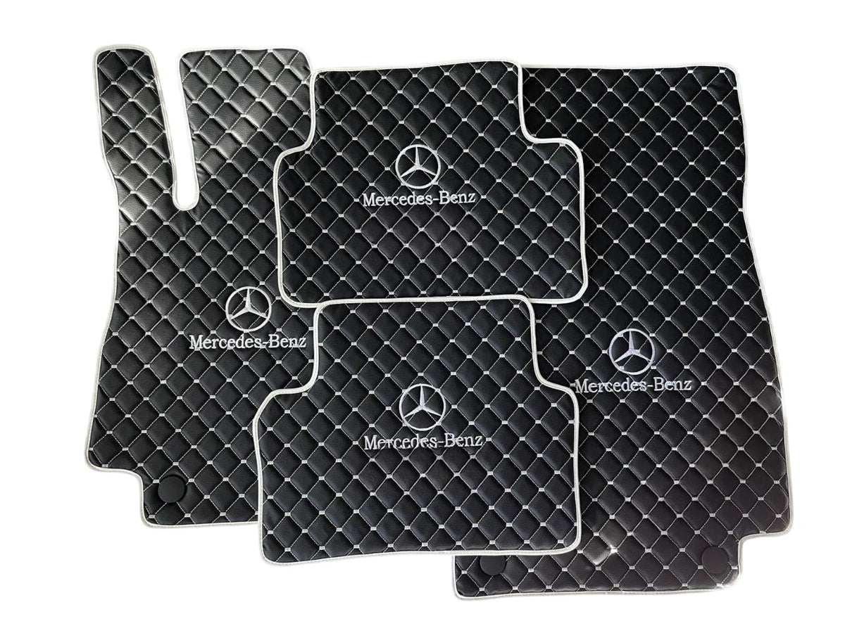 For Mercedes Benz GLE 450 Car Floor Mats Custom fit Leather for all Model Waterproof Carpet Liner