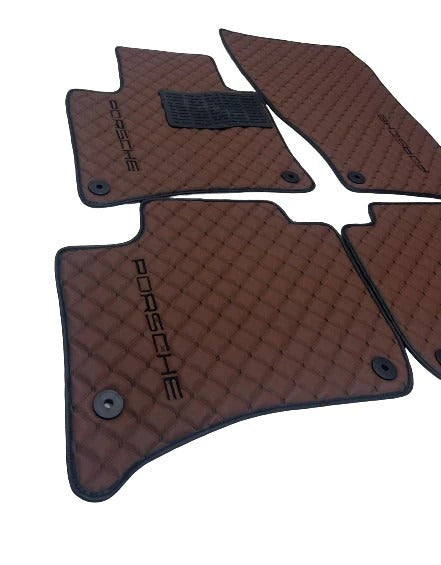 For Porsche Car Floor Mats Custom fit Leather for all Porsche Model Waterproof Carpet Liner