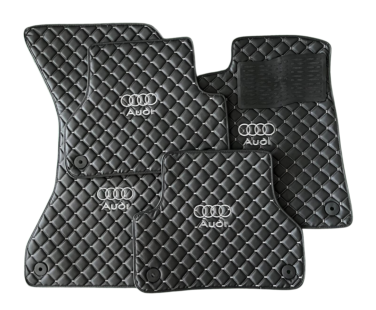 For Audi Q8 Car Floor Mats Custom fit Leather for all Audi Model Waterproof Carpet Liner