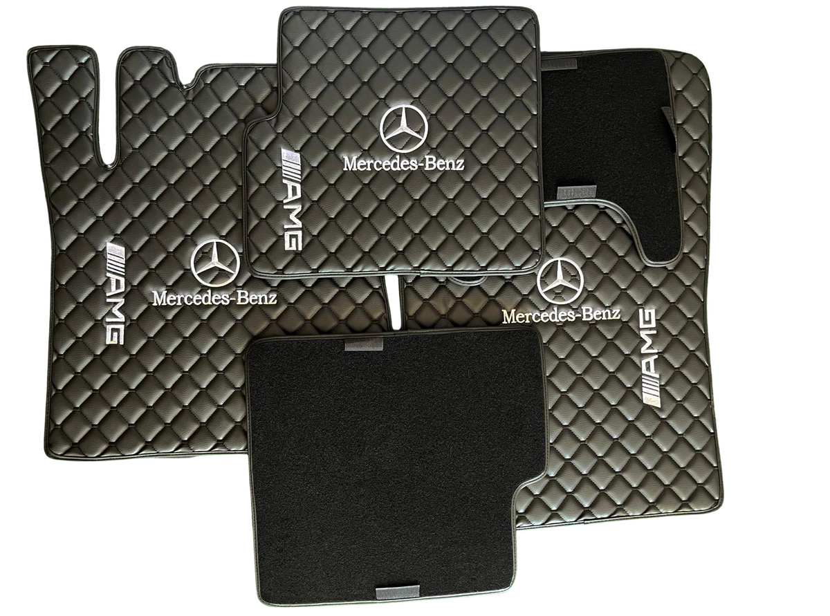 For Mercedes Benz & AMG GT43 Car Floor Mats Custom fit Leather for all AMG GT43 Model Waterproof Carpet Liner