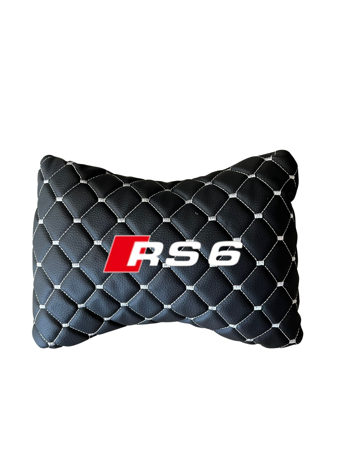 2 PCS Leather Car Neck Pillow Compatible with All Audi RS6 Model