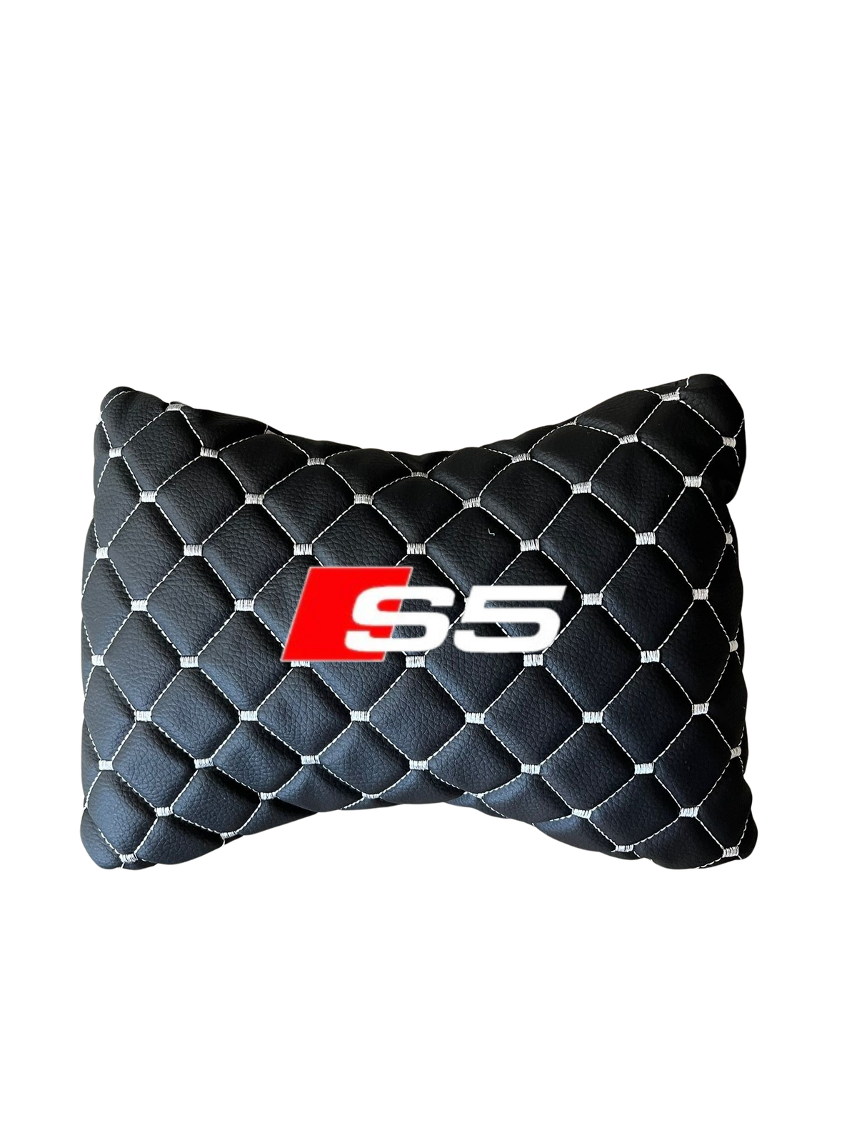 2 PCS Leather Car Neck Pillow Compatible with All Audi S5 Model