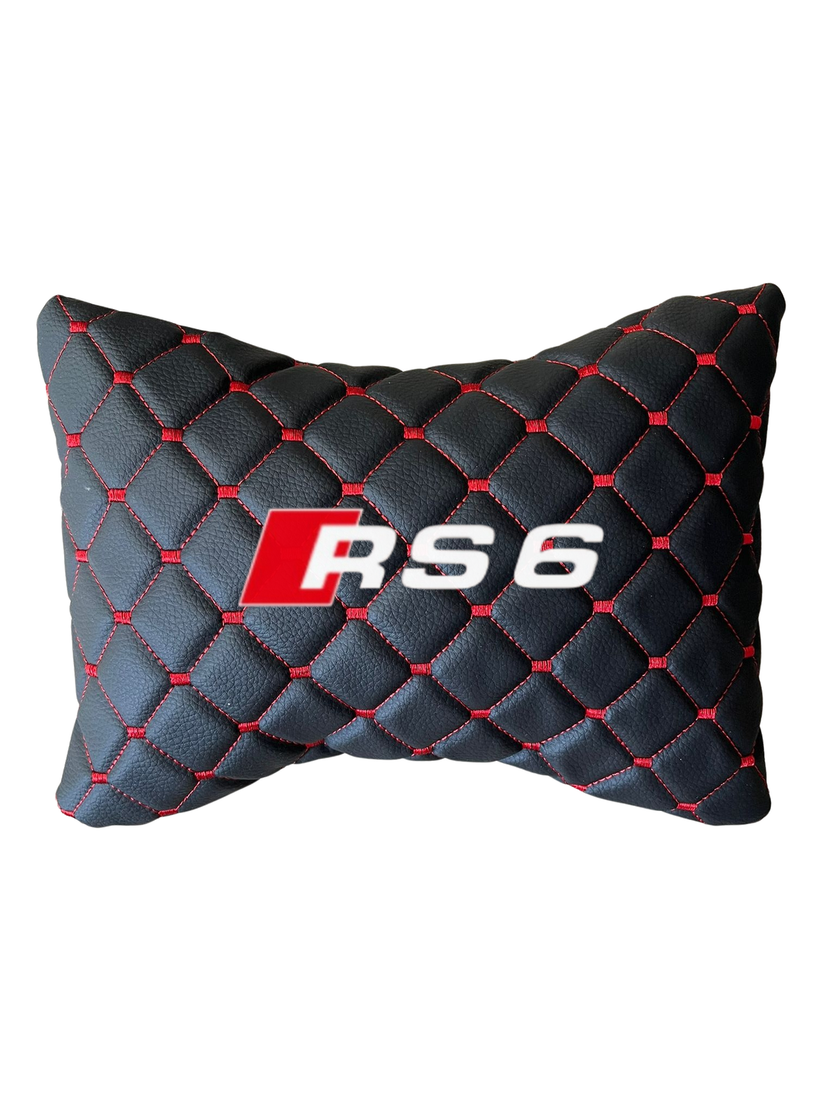 2 PCS Leather Car Neck Pillow Compatible with All Audi RS6 Model