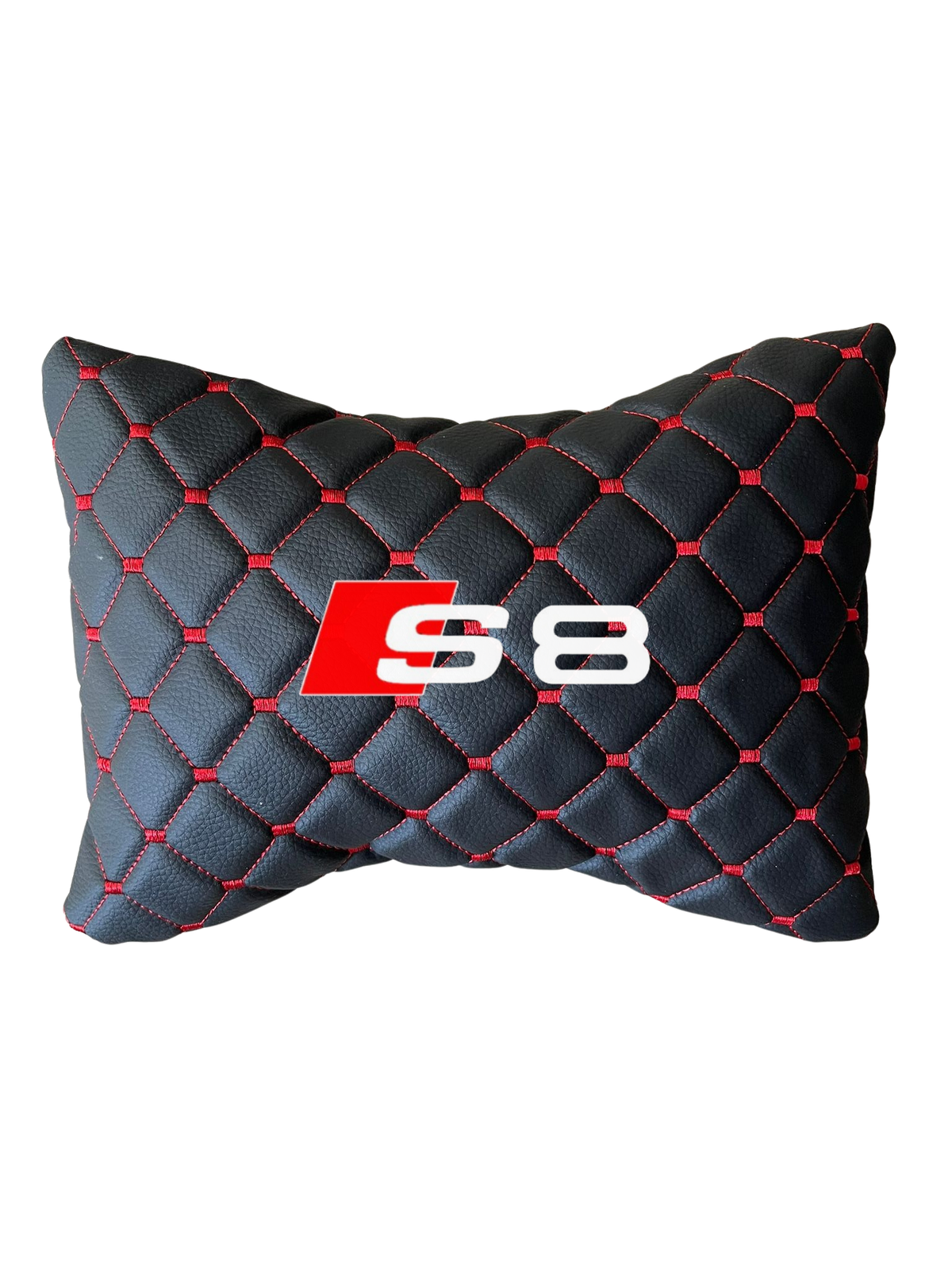 2 PCS Leather Car Neck Pillow Compatible with All Audi S8 Model