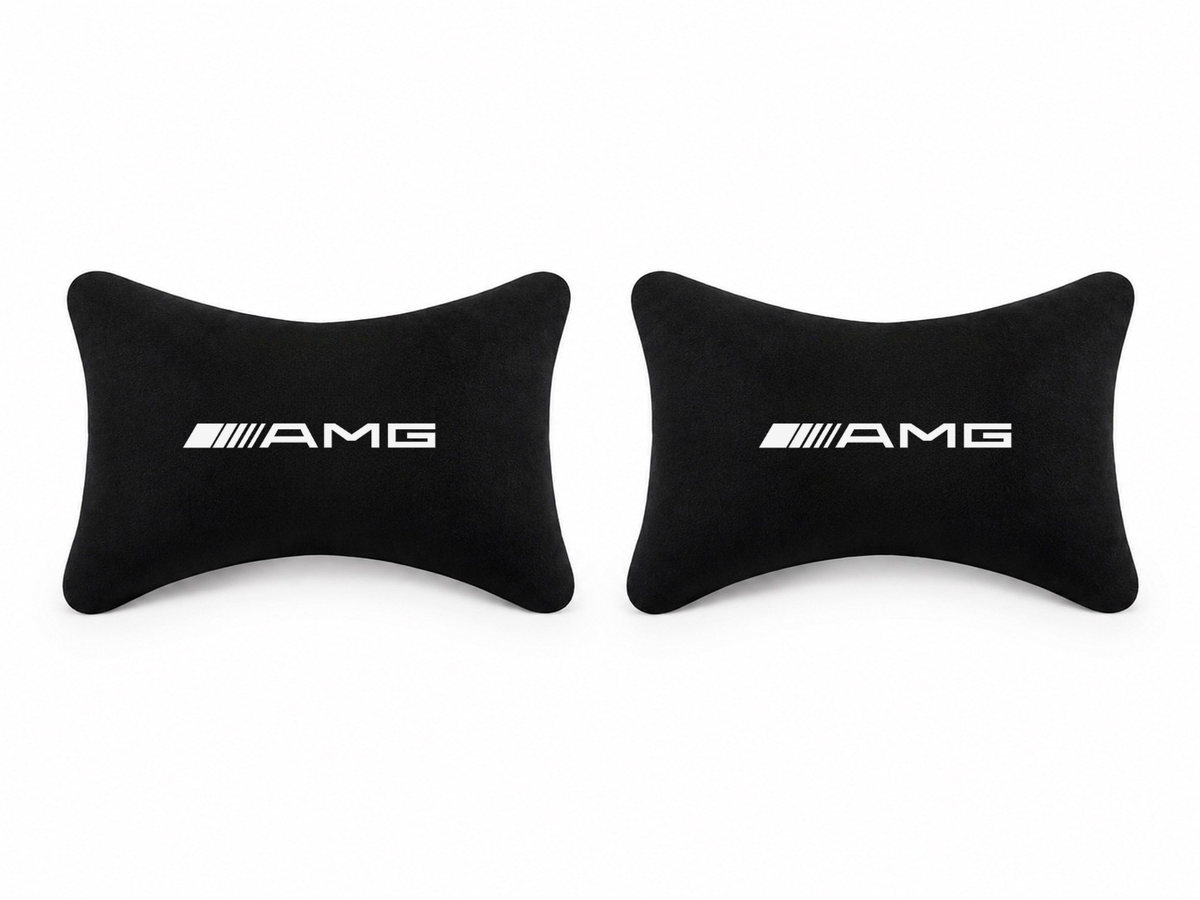 Mercedes Amg Velvet Neck Pillow, 2pcs