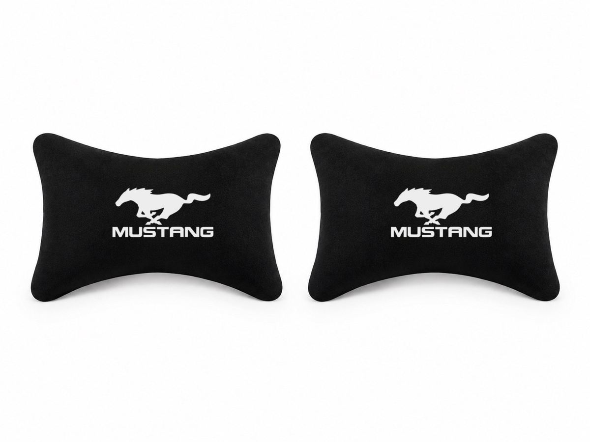 Mustang Velvet Neck Pillow, 2pcs ( Dark Horse - RTR )