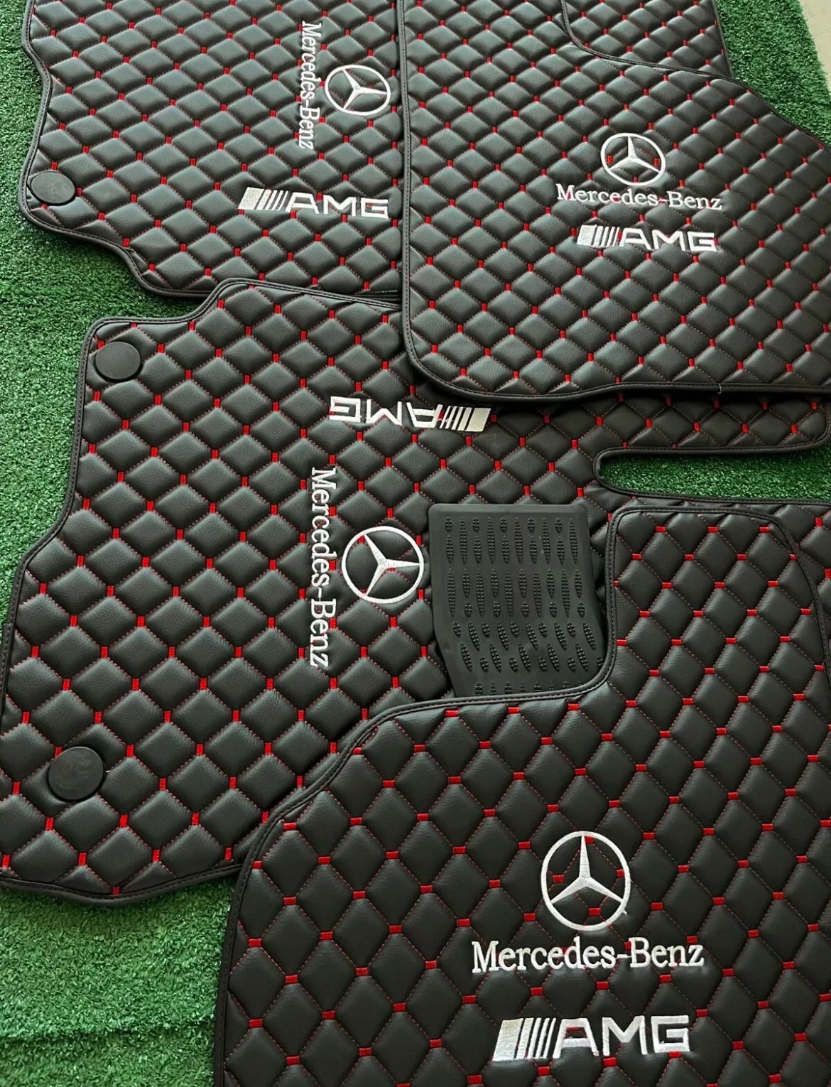 For Mercedes Benz EQS Car Floor Mats Custom fit Leather for all Mercedes Benz Model Waterproof Carpet Liner