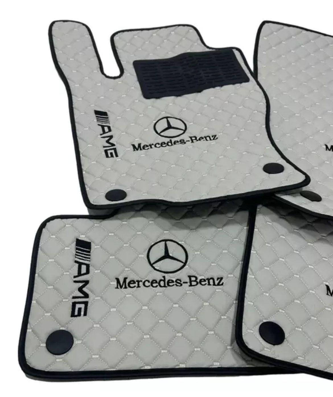 For Mercedes Benz AMG Car Floor Mats Custom fit Leather for all Mercedes AMG Model Waterproof Carpet Liner