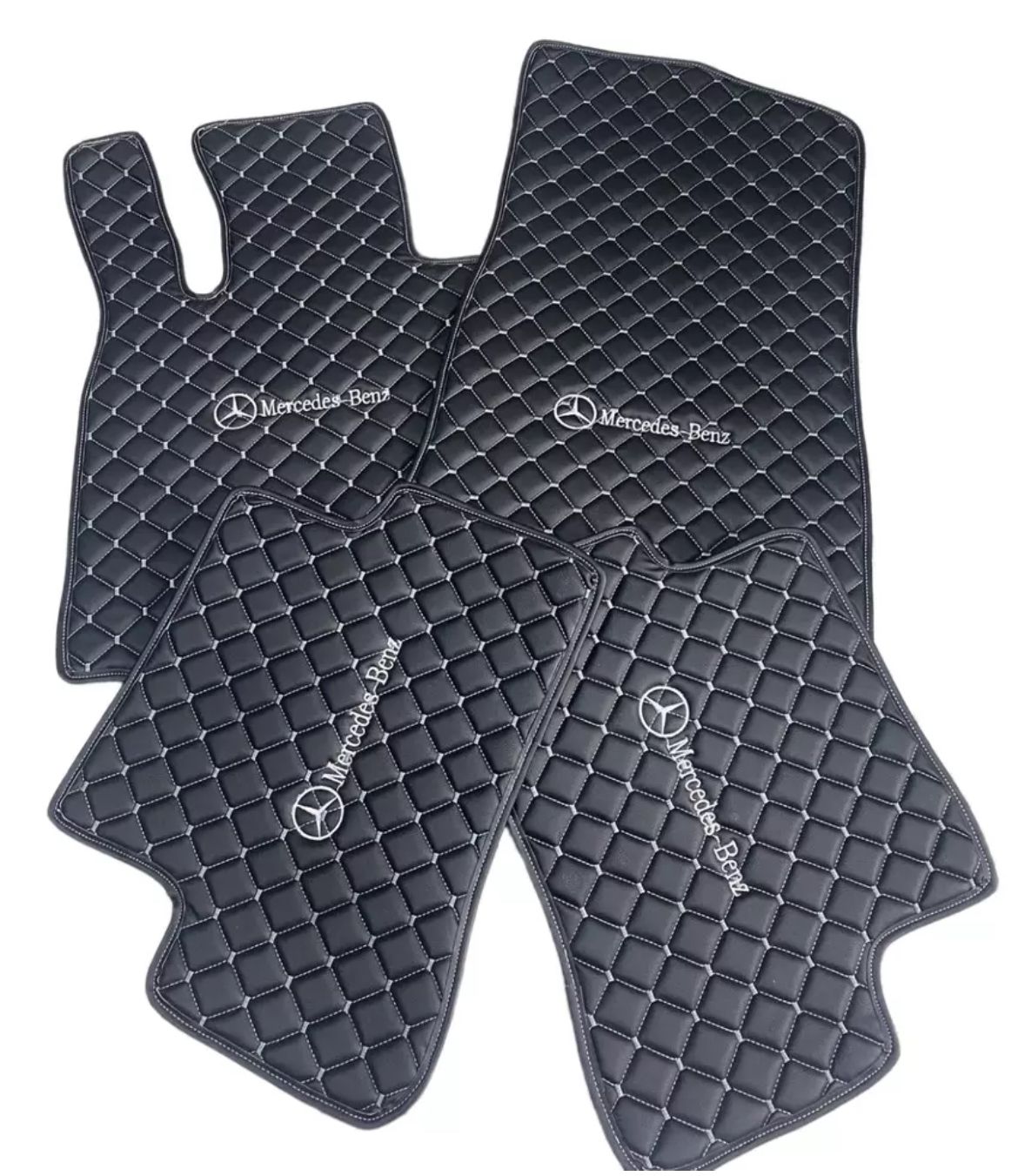 For Mercedes Benz AMG Car Floor Mats Custom fit Leather for all Mercedes AMG Model Waterproof Carpet Liner