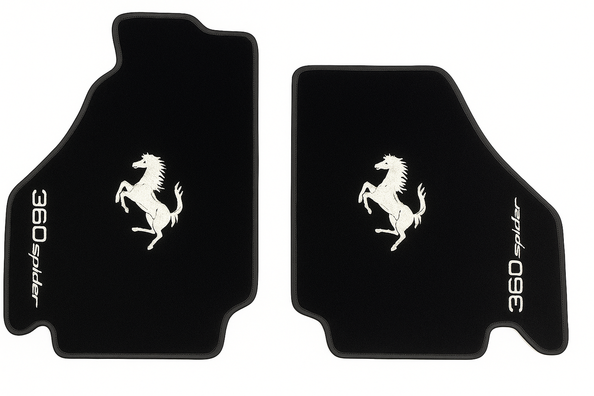 For all Ferrari 360 Spider (1999-2005) Carpet Car Floor Mats for all 360 Spider Carpet Liner