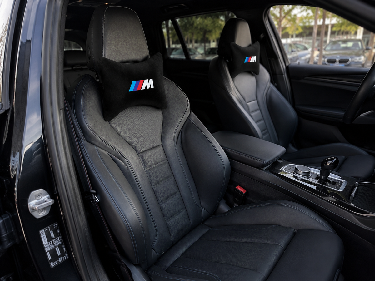 Bmw M3-M4-M5-M6-M8 Velvet Neck Pillow, 2pcs