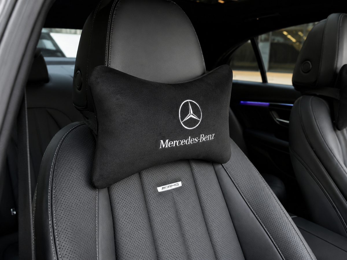 Mercedes Amg Velvet Neck Pillow, 2pcs