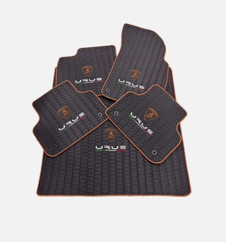 For Lamborghini URUS Car Floor Mats and Trunk mat Custom fit Leather for all URUS Model Waterproof Carpet Liner and Trunk mat