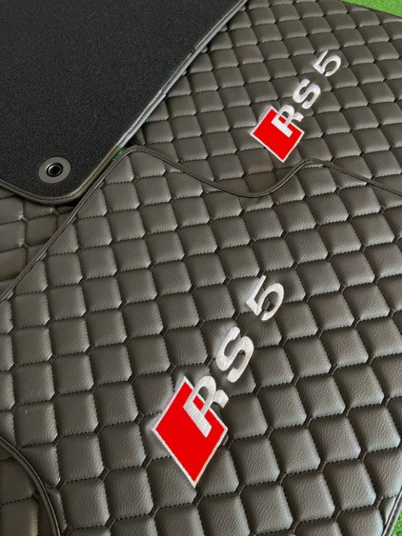 For Audi RS5 Car Floor Mats Custom fit Leather for all Audi RS5 Model Waterproof Carpet Liner
