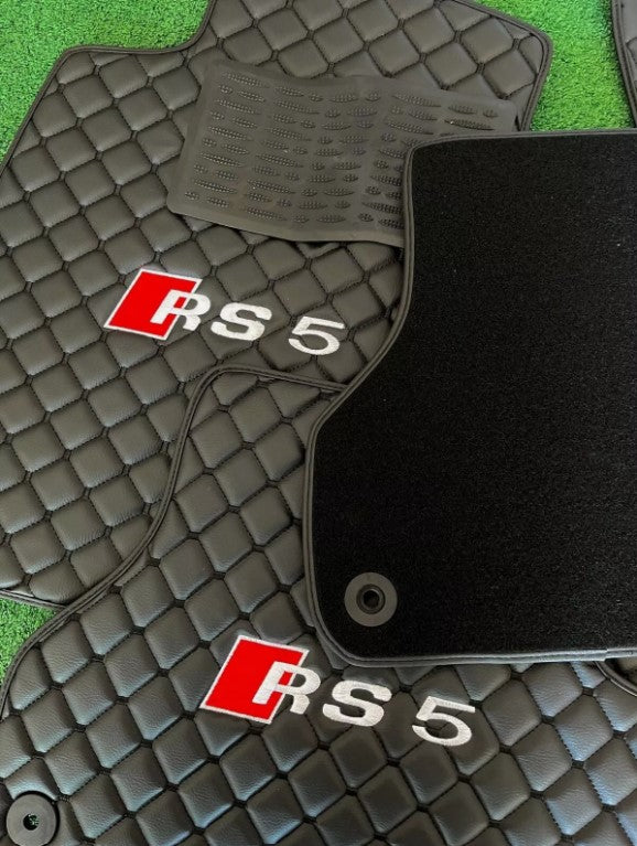 For Audi RS5 Car Floor Mats Custom fit Leather for all Audi RS5 Model Waterproof Carpet Liner
