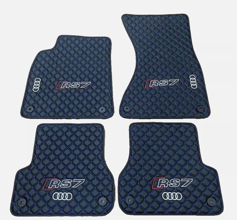 For Audi RS7 Car Floor Mats Custom fit Leather for all Audi RS7 Model Waterproof Carpet Liner