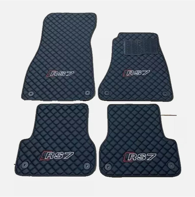 For Audi RS7 Car Floor Mats Custom fit Leather for all Audi RS7 Model Waterproof Carpet Liner