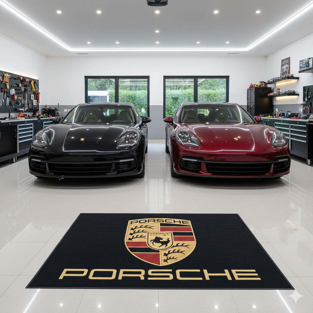 Porsche Luxury Rug 59.1 × 86.6 inch Home, Garage & Display Carpet