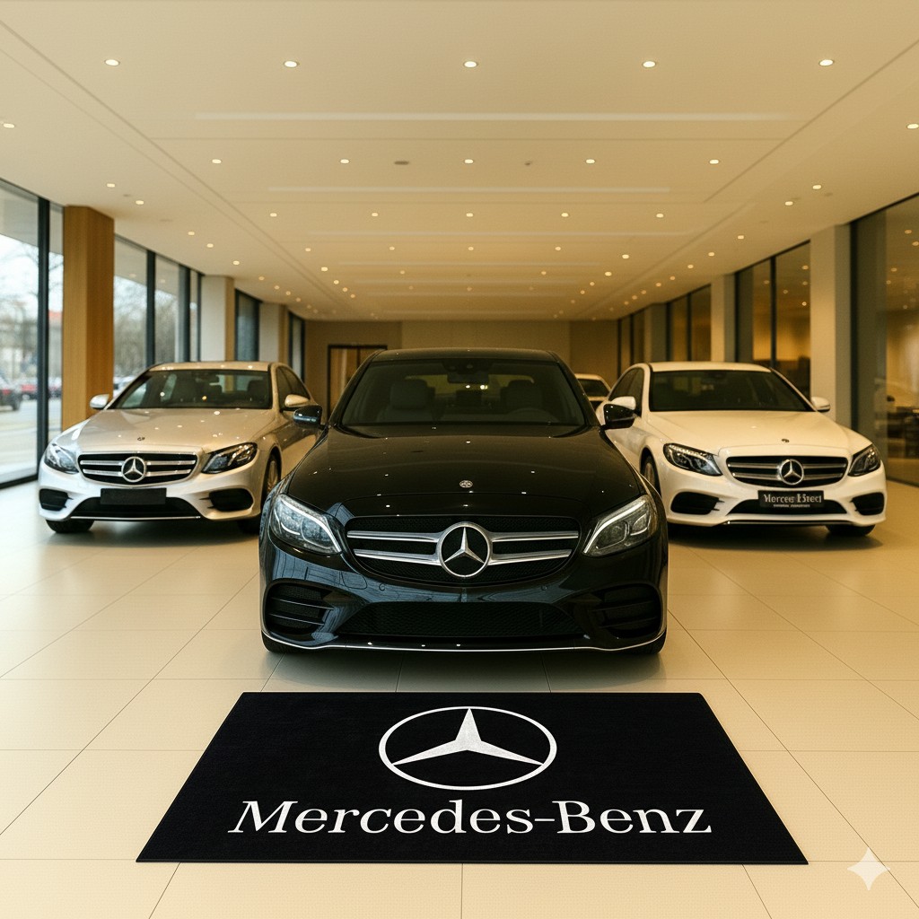 Mercedes Benz Luxury Rug 59.1 × 86.6 inch Home, Garage & Display Carpet