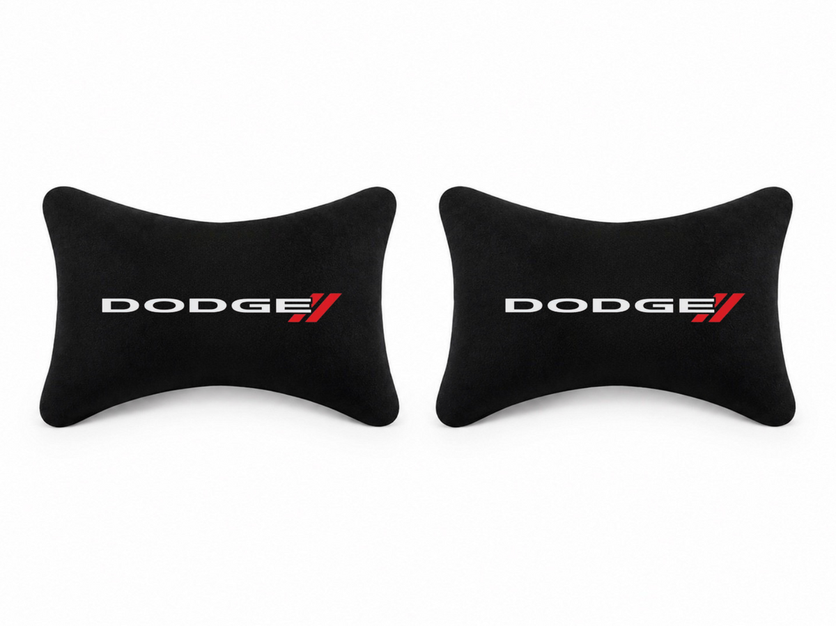 DODGE Velvet Neck Pillow, 2pcs ( Challenger-Viper-Srt )