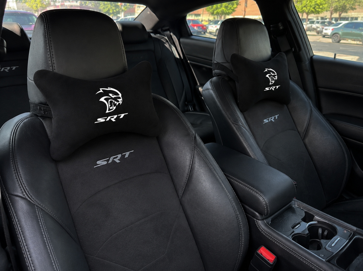 DODGE Velvet Neck Pillow, 2pcs ( Challenger-Viper-Srt )