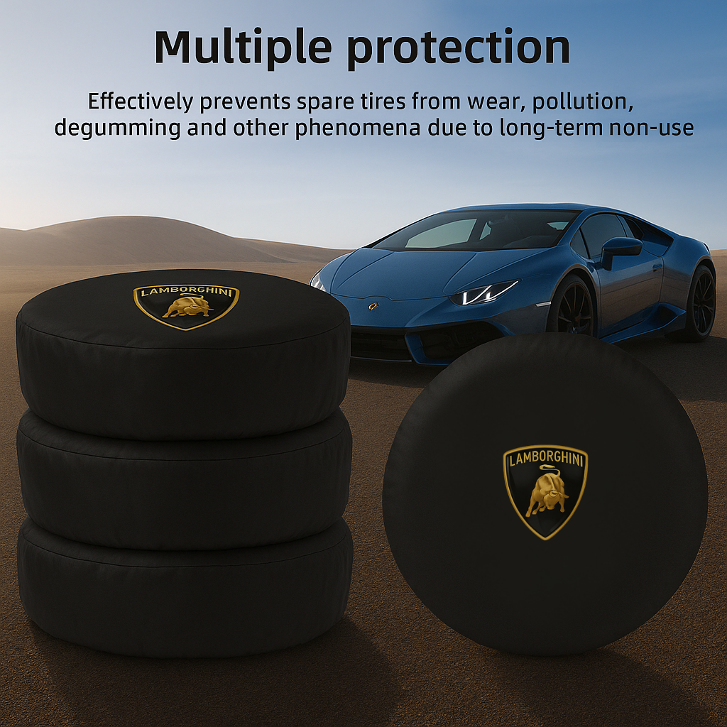 Lamborghini Tire Cover – Luxury Supercar Wheel Protector | Waterproof & UV-Resistant Shield