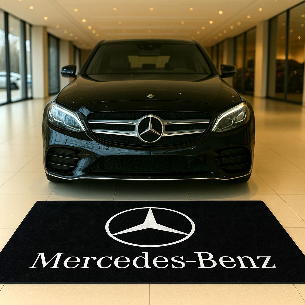 Mercedes Benz Luxury Rug 59.1 × 86.6 inch Home, Garage & Display Carpet