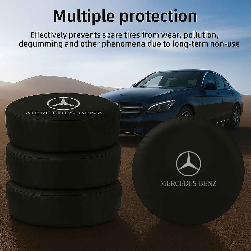 Mercedes Tire Cover – Waterproof & UV-Resistant Car Wheel Protector | Elegant Mercedes-Benz Design