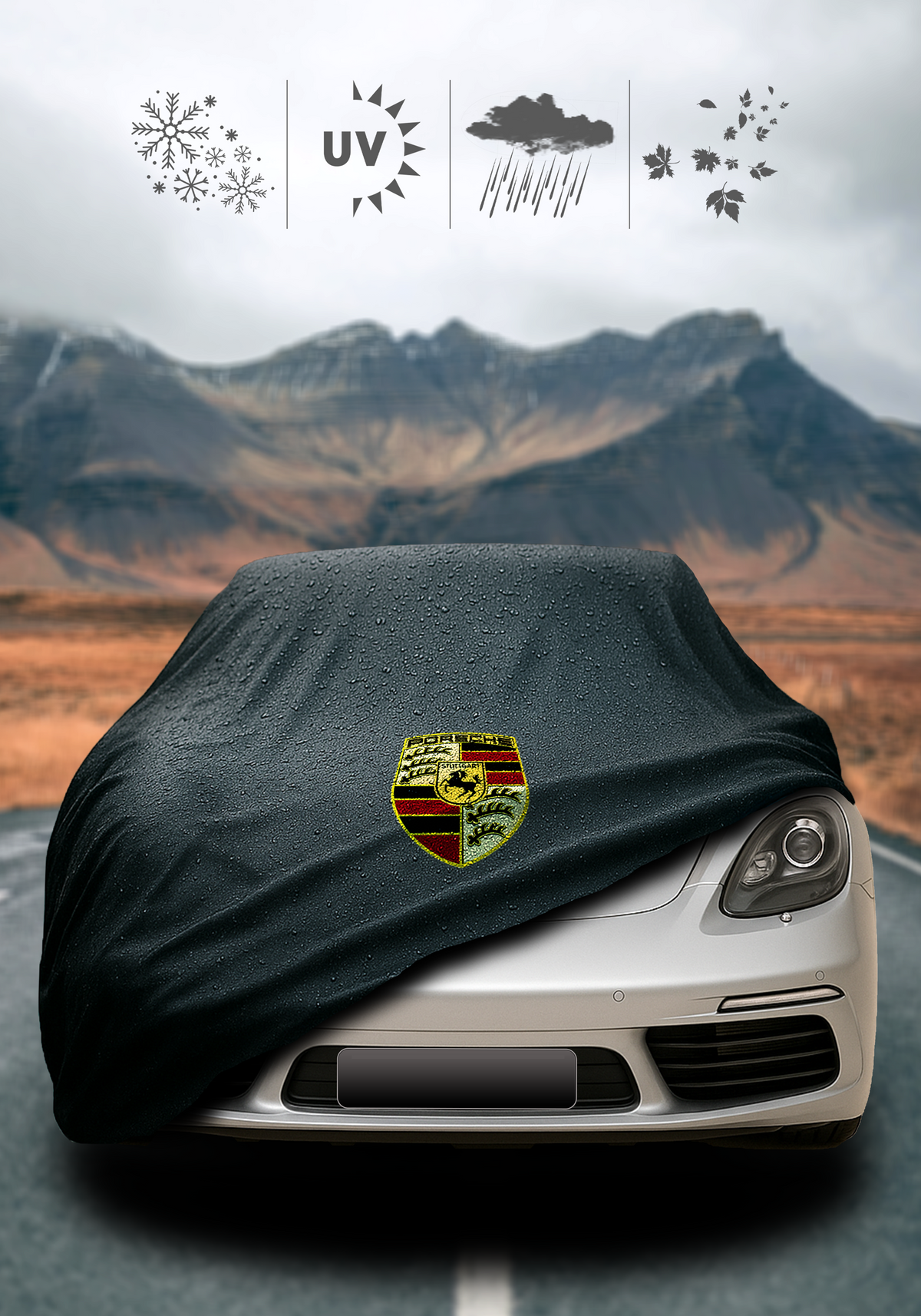 PORSCHE 718 Cayman (982) Waterproof Car Cover Custom Fit