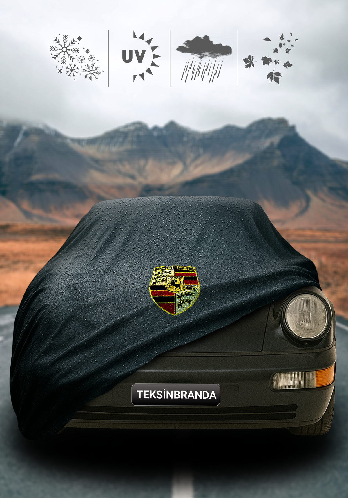 PORSCHE 911 964 1989-1993 Waterproof Car Cover Custom Fit