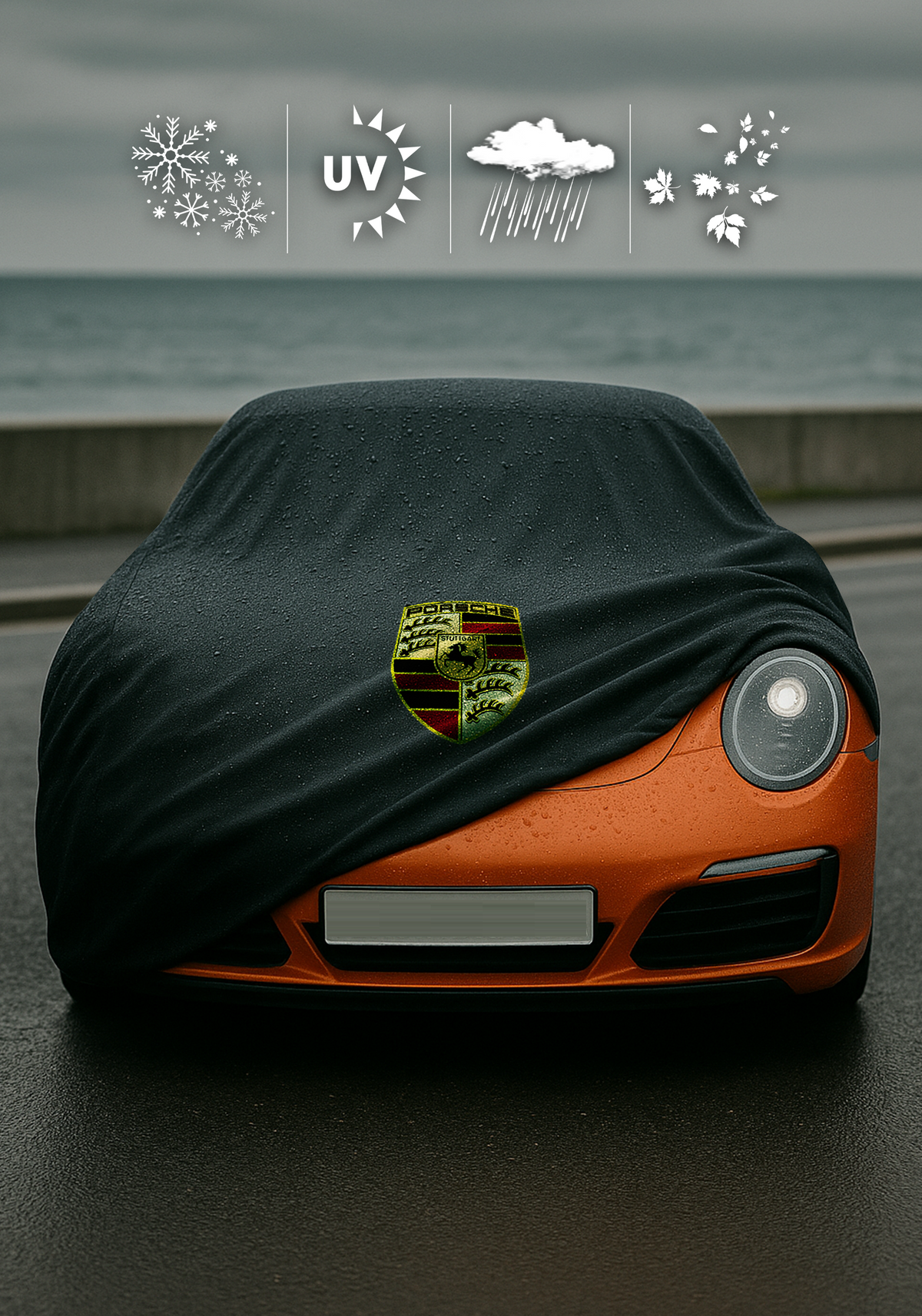 PORSCHE 911 991-2 CABRIOLET 2015-2018 Waterproof Car Cover Custom Fit