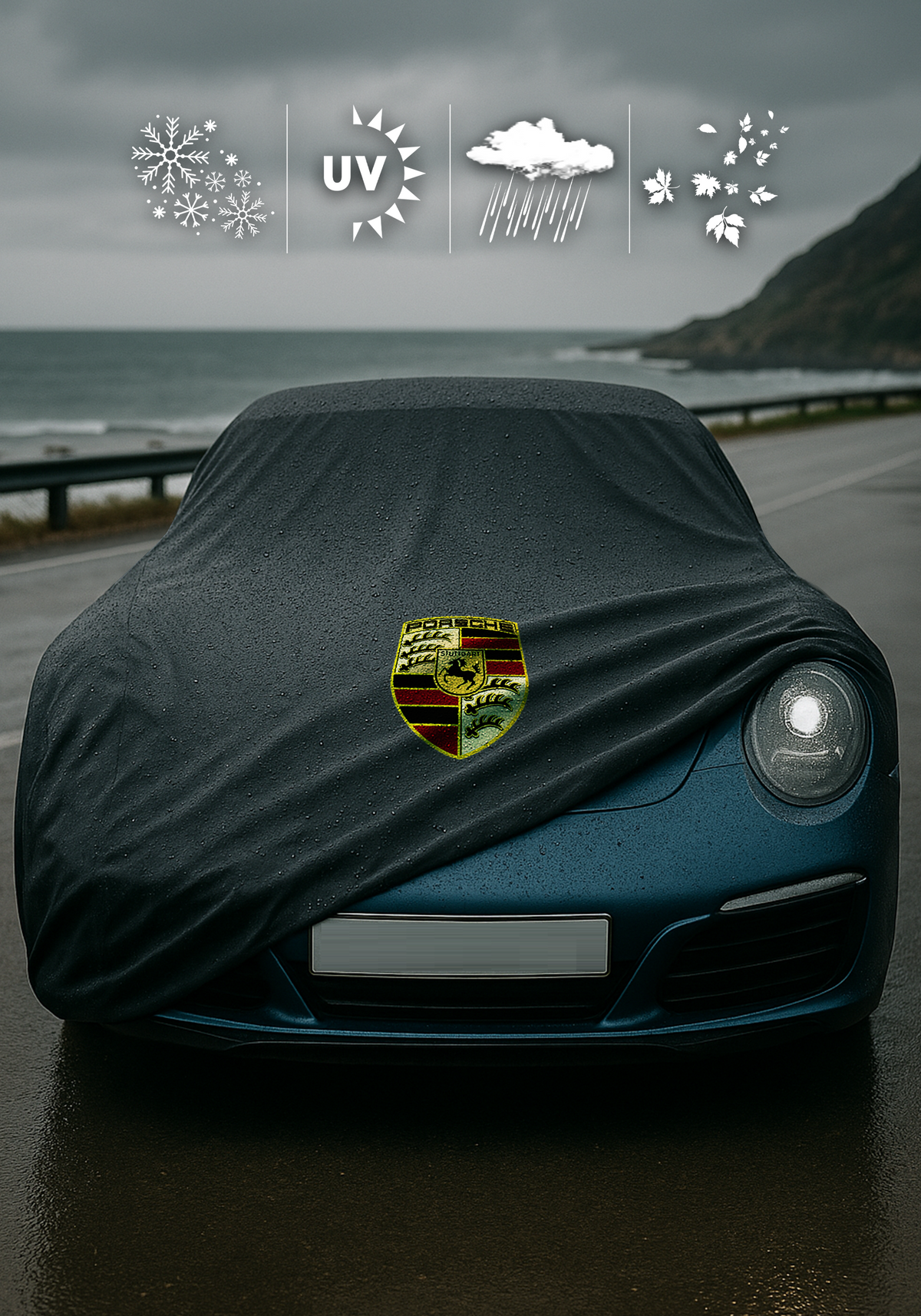 PORSCHE 911 992  CABRİOLET 2019-2024 Waterproof Car Cover Custom Fit