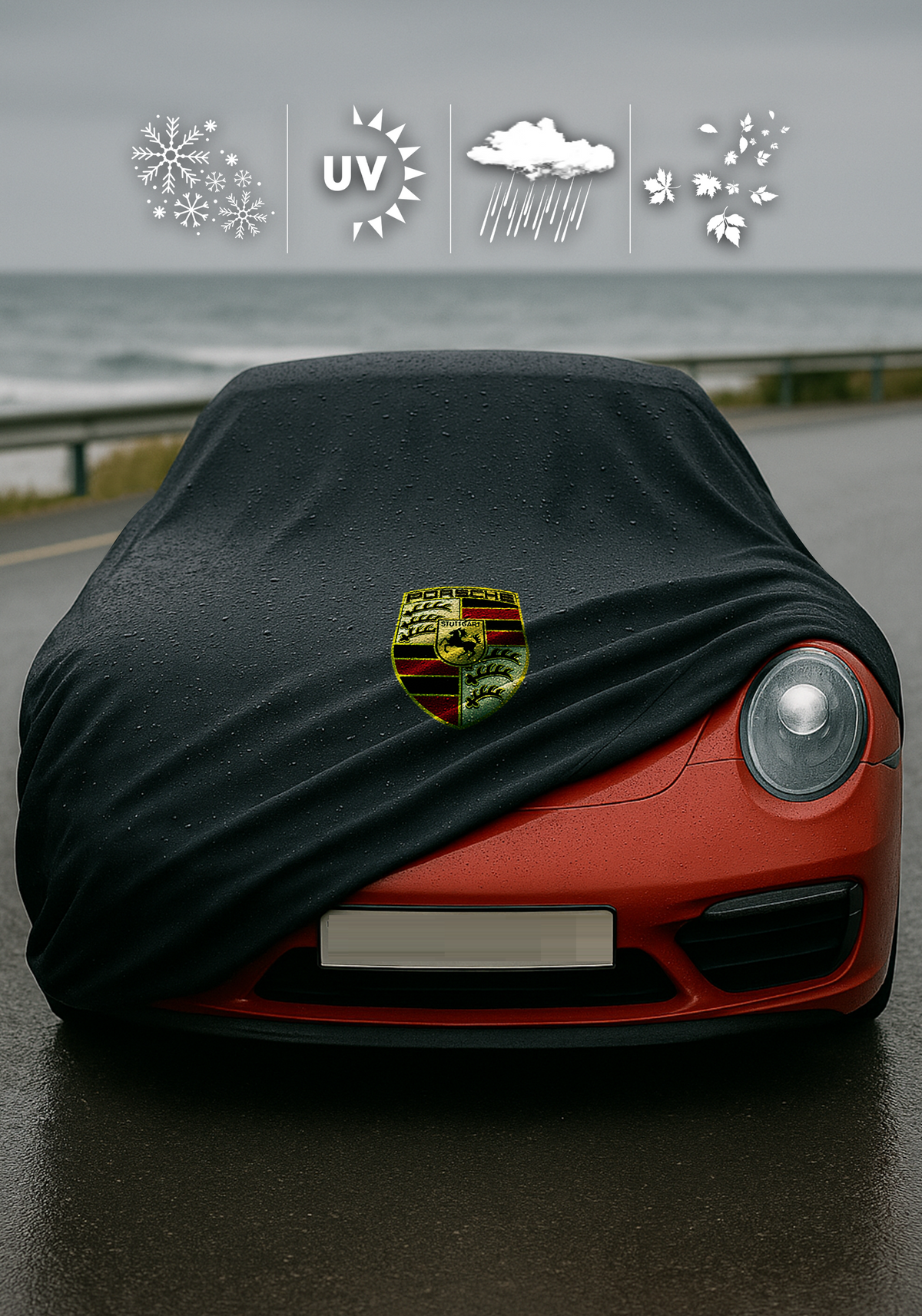 PORSCHE 911 992 TARGA 2020-2024 Waterproof Car Cover Custom Fit