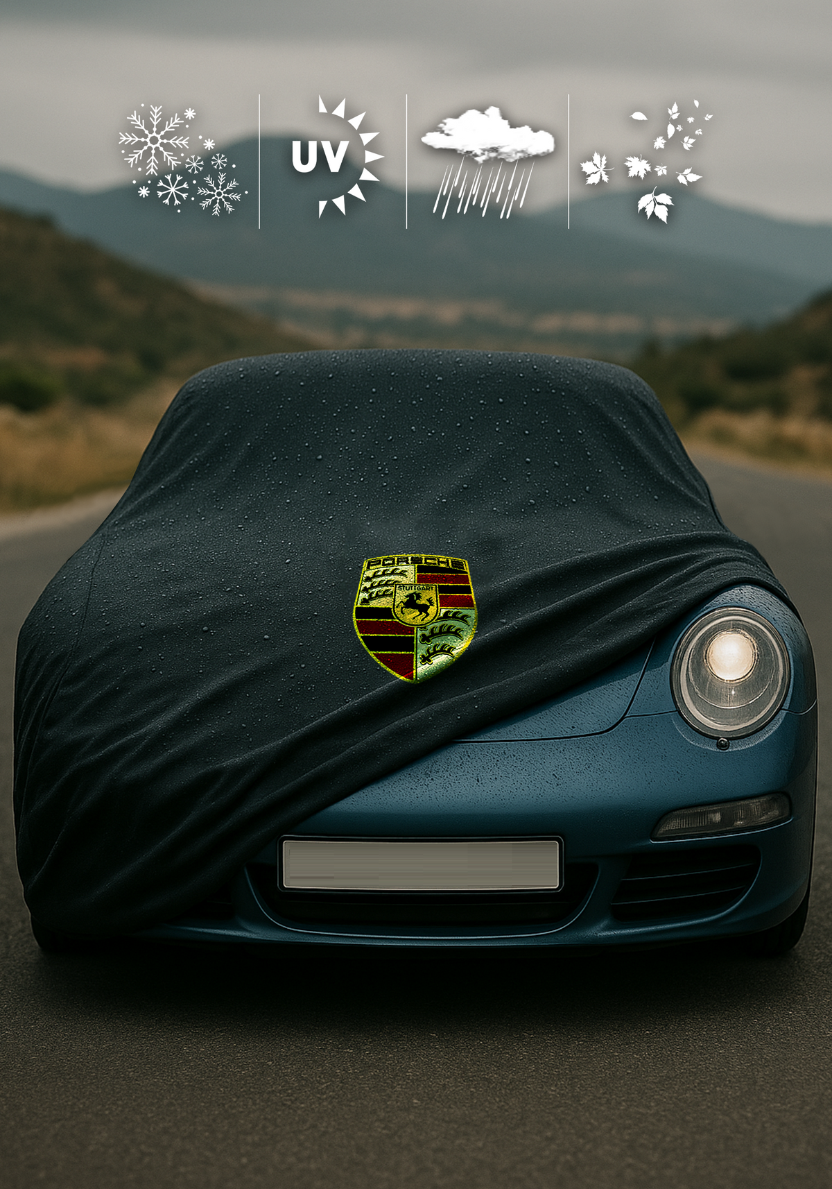 PORSCHE 911 997 TARGA 2006-2008 Waterproof Car Cover Custom Fit