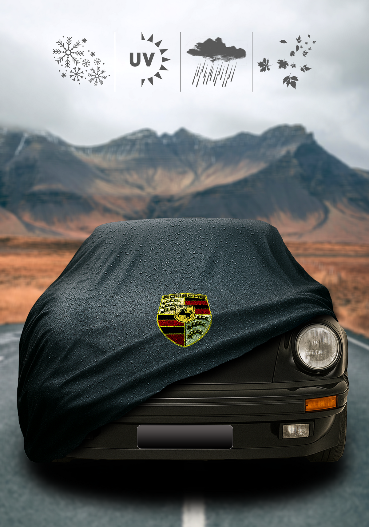 PORSCHE 911 SPEEDSTER 1989-1989 Touring Waterproof Car Cover Custom Fit