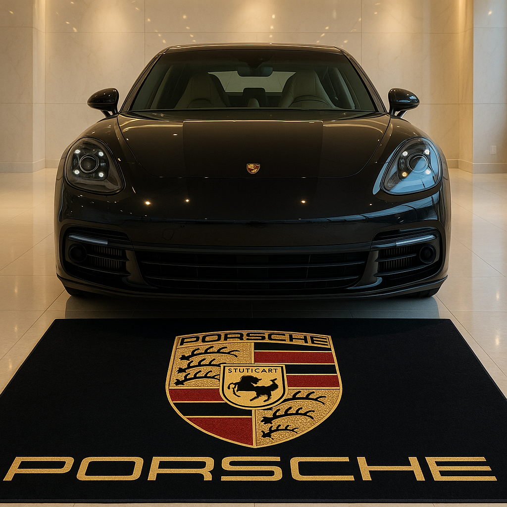 Porsche Luxury Rug 59.1 × 86.6 inch Home, Garage & Display Carpet
