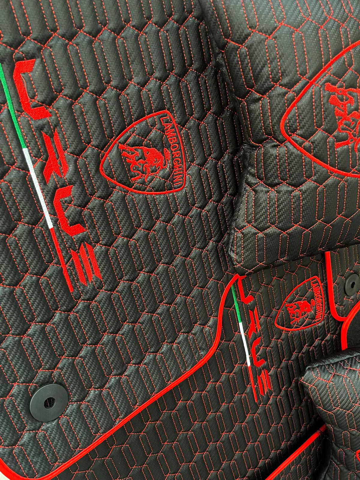 For Lamborghini URUS Car Floor Mats with Trunk Mat Custom fit Leather for all URUS Model Waterproof Carpet Liner and 2 Pillow